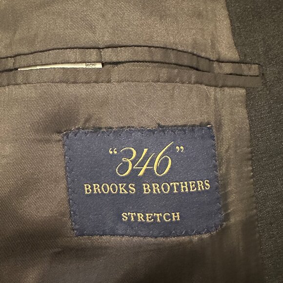 Brooks Brothers Gray 3 Button Suit Jacket 46R - Picture 2 of 3
